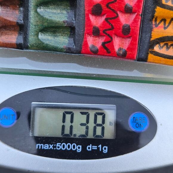 Vintage Hand Carved Painted Stained Wooden Tribal Mask Wall Art Beautiful - Picture 4 of 9